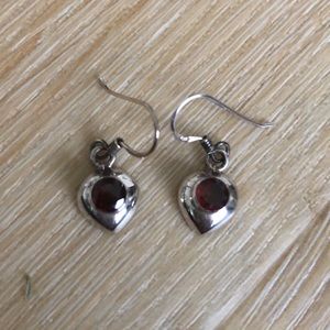 Sterling & Garnet Earrings
